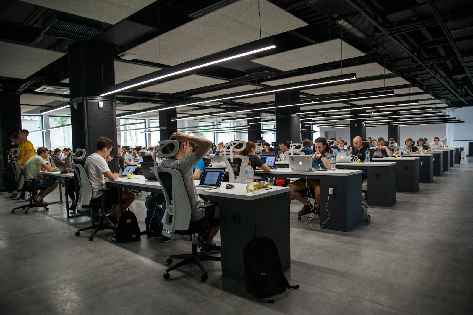 Engineering workspace at Canjin Technology, Wuhan